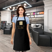 Tablier Signature du logo de l'entreprise en or noir