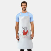 Tablier Signature Kitchen Apron – All Over Print Medium (Porté)