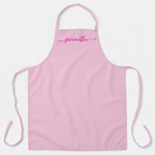Tablier Signature Mignon Rose Chaud (Recto)