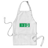 Tablier Signe de sécurité de sortie d'incendie Évacuation  (Devant)