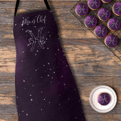 Tablier SIGNE Zodiaque Pisces Astrologie Apron pourpre