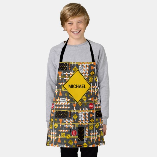 Tablier Signes de construction routière (Porté)