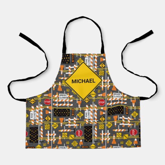 Tablier Signes de construction routière (Recto)