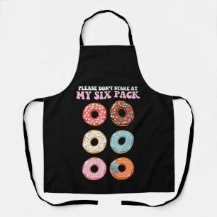 Tablier S'il vous plaît ne regardez pas mes donuts six pac