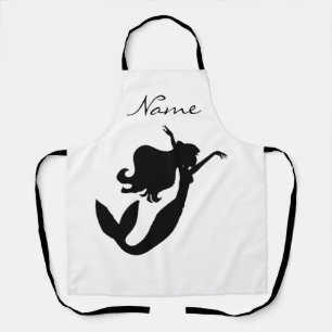 Tablier Silhouette de la sirène noire