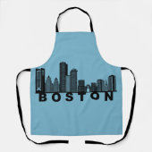 Tablier Silhouette de l'horizon de Boston  (Recto)