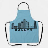 Tablier Silhouette de l'horizon de Dallas (Recto)