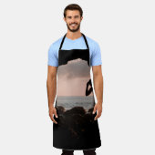 Tablier Silhouette of man in cave (Porté)