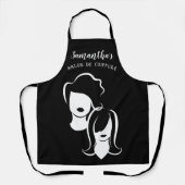 Tablier Silhouettes de coiffeur jazzy (Recto)
