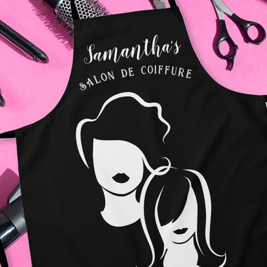 Tablier Silhouettes de coiffeur jazzy