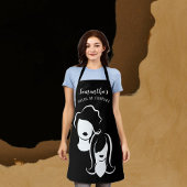 Tablier Silhouettes de coiffeur jazzy
