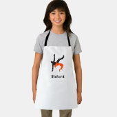 Tablier Silhouettes de lutte de lutteur Sport Nom personna (Insitu)