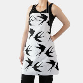 Tablier Silhouettes d'oiseaux hirondelles Thunder_Cove   (Insitu)