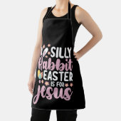 Tablier Silly Rabbit Pâques est pour Jésus chrétien (Insitu)