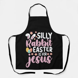 Tablier Silly Rabbit Pâques est pour Jésus chrétien