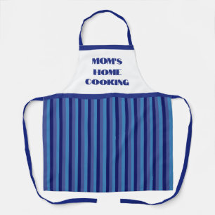 Tablier Simple Bleu Stripe Cuisine de la maison de maman