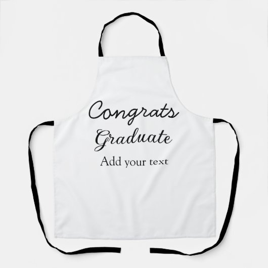 Tablier Simple congratulation graduation add your (Recto)