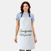 Tablier Simple congratulation graduation add your (Porté)