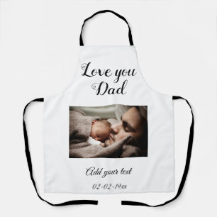 Tablier simple couleur minime carte de fête des pères ph