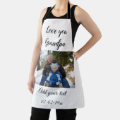 Tablier simple couleur minime photo mon anniversaire de gr (Insitu)