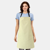 Tablier simple couleur pastel personnalisée minimale solid (Porté)