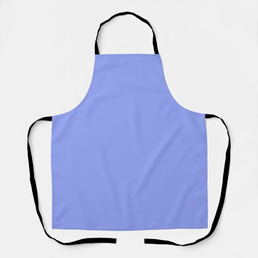 Tablier simple couleur solide simple personnalisé bleu pas (Recto)