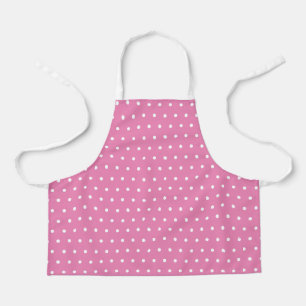 Tablier Simple Cute Chic Pois rose et blanc