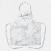 Tablier Simple élégance Marbre gris moderne (Recto)