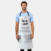 Tablier simple et minimal ajoutez votre logo/votre design (Porté)