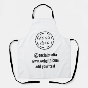 Tablier simple et personnalisé aquarelle ajouter le logo s