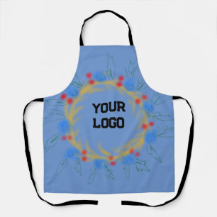 Tablier simple et personnalisé aquarelle ajouter le logo s