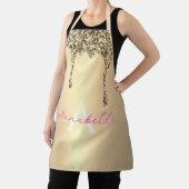 Tablier Simple Gold Drift Initial Moderne Monogramme (Insitu)
