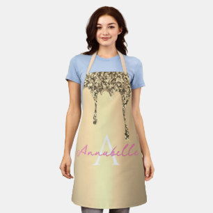 Tablier Simple Gold Drift Initial Moderne Monogramme