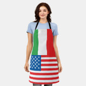 Tablier Simple Italie American Pride drapeaux Apron (Porté)