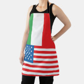 Tablier Simple Italie American Pride drapeaux Apron (Insitu)