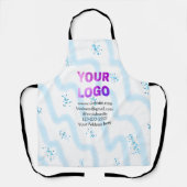 Tablier simple minimal add your logo/design here text  pos (Recto)