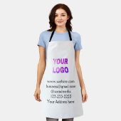 Tablier simple minimal add your logo/design here text  pos (Porté)