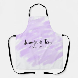 Tablier simple minimal add your name custom wedding unity