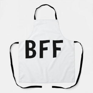 Tablier Simple minimal BFF meilleures amies famille nom pe