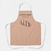 Tablier Simple moderne boulangerie fraîche Éco logo profes (Recto)