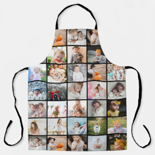 Tablier Simple Moderne Grand Collage de 29 Photos