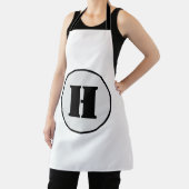 TABLIER SIMPLE MODERNE MODERNE MONOGRAM ÉLÉGANT CHIC STYLE (Insitu)