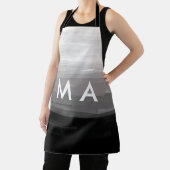 Tablier Simple monogramme ajouter votre nom lettre man min (Insitu)