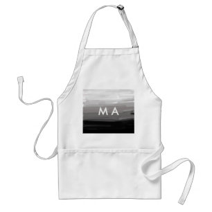 Tablier Simple monogramme ajouter votre nom lettre man min