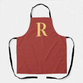 Tablier Simple Monogramme moderne (Recto)