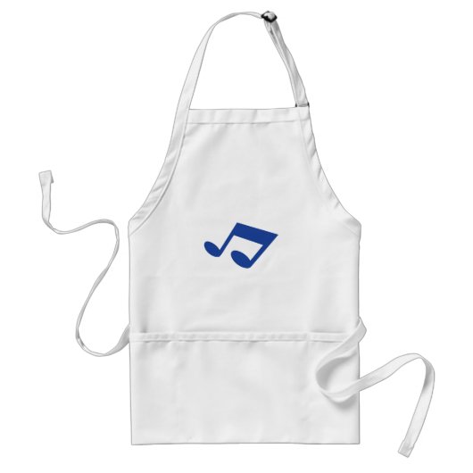 Tablier Simple note bleue (Devant)