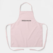 Tablier Simple Personalized Name Monogram | Elegant Custom (Recto)
