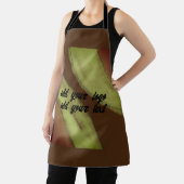 Tablier simple personnalisé BLACK mandala monogramme ajout (Insitu)