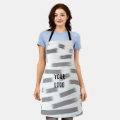 Tablier simple personnalisé jaune bleu aquarelle ajouter l (Porté)