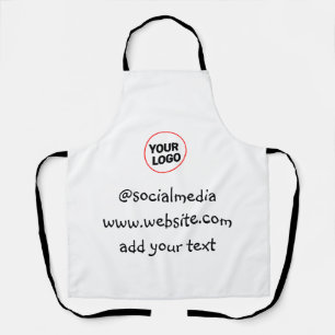 Tablier simple personnalisé minimal ajouter votre logo adr